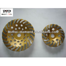 22,23,5 / 8 &quot;-11, M14, M16, trava de caracol, Diamond Cup Moagem Roda